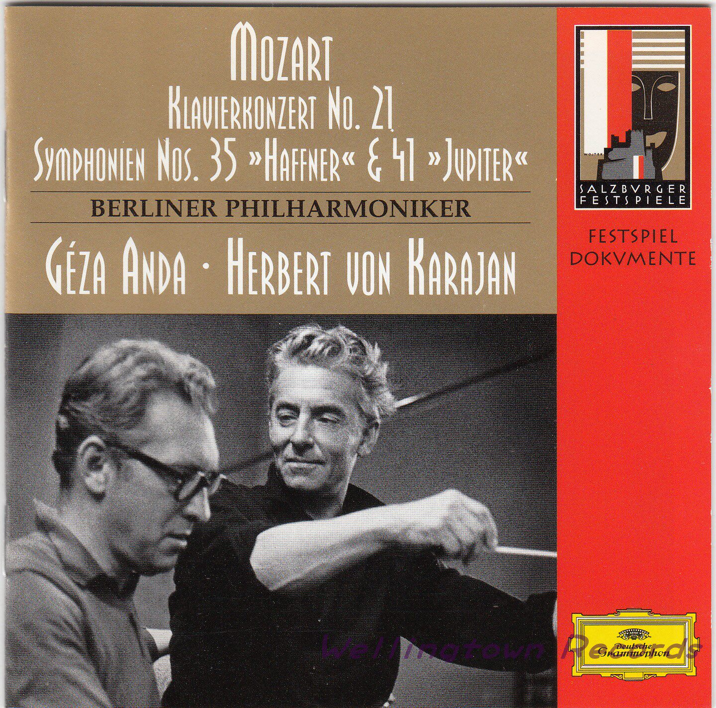 Karajan Anda Mozart Piano Concerto No. 21 Hafner Jupiter Symphony