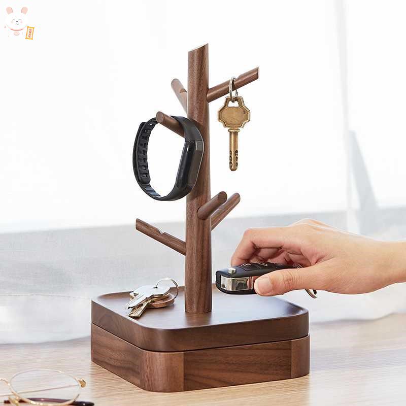 Entrance key hanging key rack creative ornaments earrings jewelry hanging rack jewelry shelf display rack porch storage