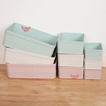 Containing basket strip narrow containing box drawers separate rectangular plastic kitchen cutlery classified storage finishing box for use