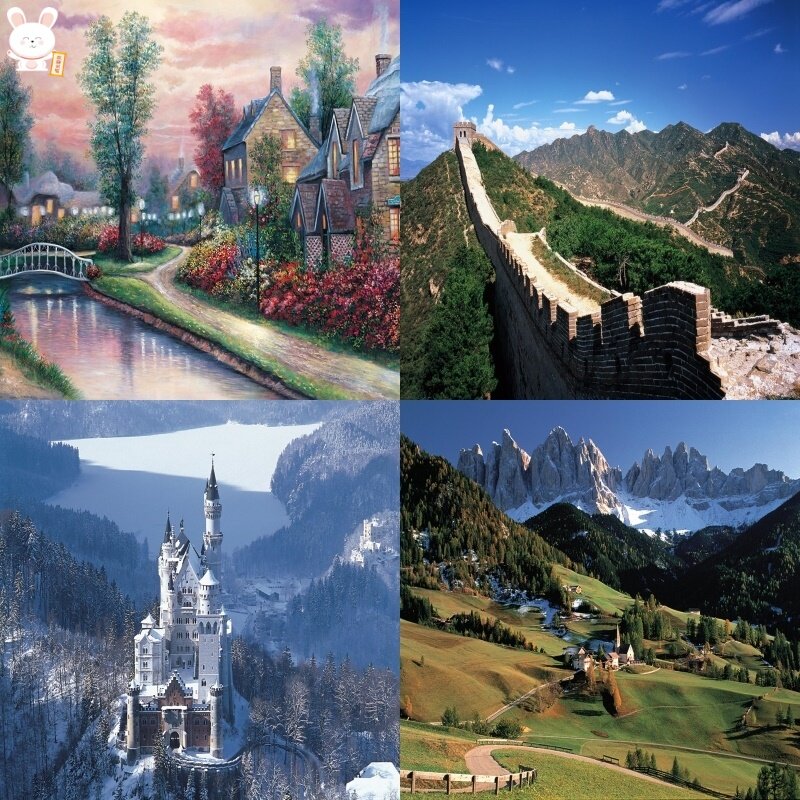 New puzzle adult large-scale 10,000-piece puzzle 5,000 pieces super-large to relieve boredom and decompress into a difficult three-dimensional adult