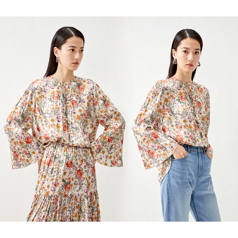Limited Edition! Exclusive Print~ French Imported Italian Viscose Silk Shirt/Dress