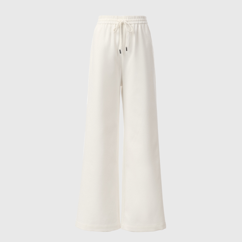 Kz0312538 Semi-Permanent Casual Pants, Lightweight and Comfortable~ Imported Niche Fabric, High-Waisted Straight-Leg Wide-Leg Pants