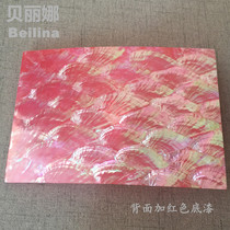 Sector Shell Paper Natural Donkey Ear Belle Back Plus Red Primer Upscale Carved Wall Applie Decorative Sheet Material