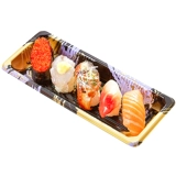 № 2 Sushi Box Packing Box Onsosable Print Bento Box Box Box Takeaway Commercial Cover 400 Set 2