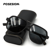 POSESION2020 new glasses female tide men big frame glasses big face driving polarized sunglasses male sunglasses