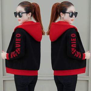 禅羽正品秋冬连帽卫衣女学生加绒保暖外套