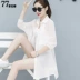 Quần áo mỏng chống nắng cho quần cardigan nữ tay dài 2019 xu hướng mới phiên bản Hàn Quốc mùa hè quần dài ống rộng - Áo sơ mi dài tay