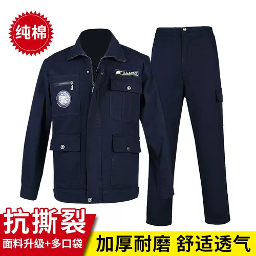 Хлопковый износостойкий демисезонный тонкий комбинезон, осенний сезон