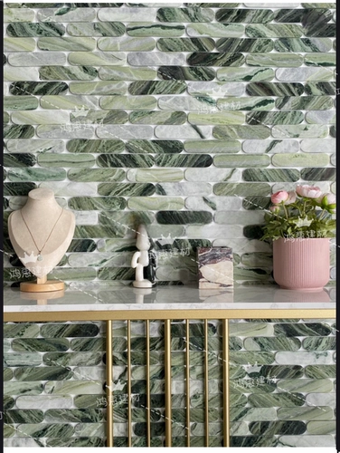 Мраморная мозаичная орфография легкая роскошная французская туалетная стена кирпич Каменный фон стены