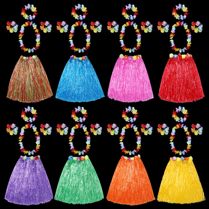 フラダンス衣装 大人用 フラダンススカート 男女兼用 結婚式 ハワイアン 海藻ダンス衣装 子供用スカート