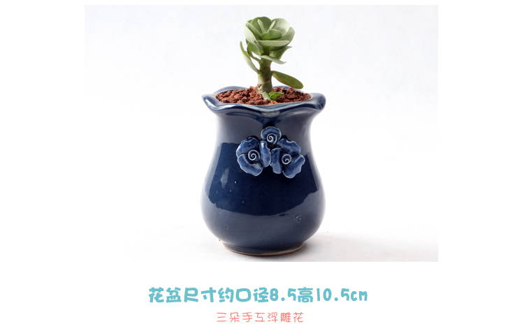Ba bông hoa bầu hình bầu hoa gốm sứ Bắc Âu đặc biệt giải phóng mặt bằng cao bình trong phòng khách sáng tạo chậu hoa nhỏ - Vase / Bồn hoa & Kệ chậu nhựa dài