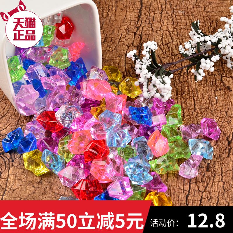 Decoration colored pebble pebble transparent crystal stone fish tank vase with decoration colored stone colorful stone white