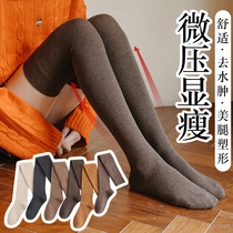 Over Knee Socks Womens Autumn Winter Korean Edition Jk Black High Cylinder Calf Stockings Slim to Lean Long Socks Child Tide