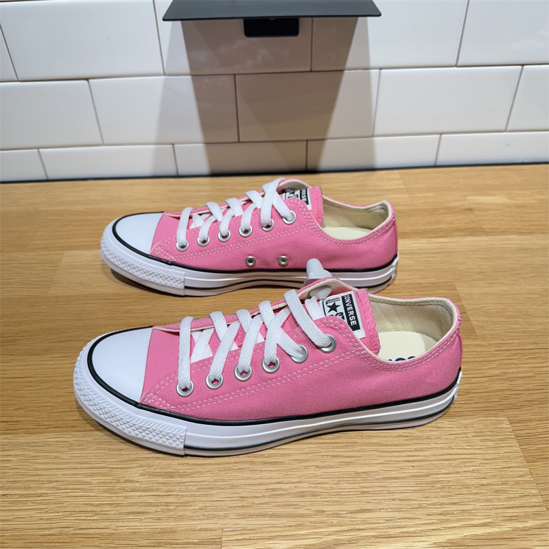 Converse All Star Spring and Summer Pink Men's and Women's Low-Top Casual Shoes Breathable Canvas Shoes M9007C