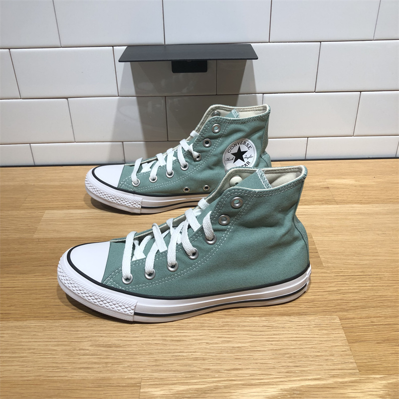 Converse New All Star Bean Green High-Top Casual Canvas Shoes for Men and Women A06563C