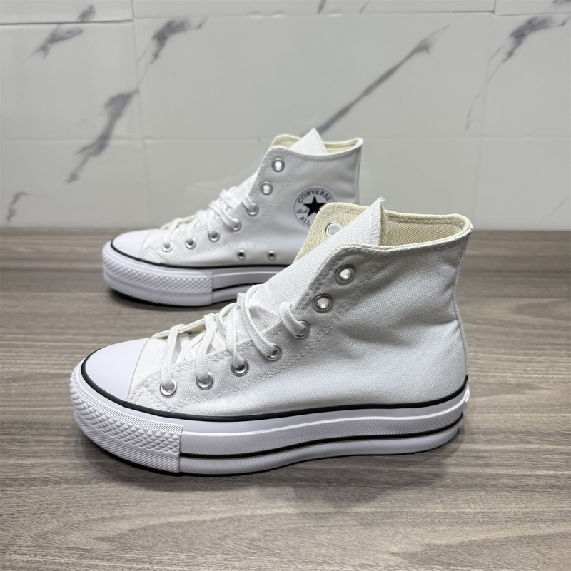 Converse All Star Lift Summer Women's Classic Thick-Soled White Canvas Shoes 560846C Converse All Star Lift Summer Women's Classic Thick-Soled White Canvas Shoes 560846C