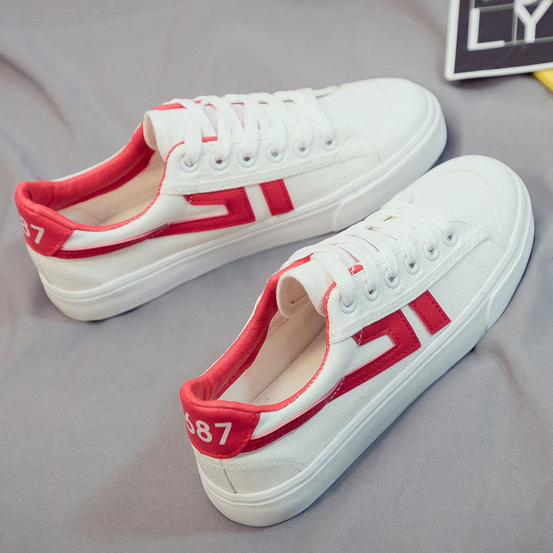 2022 Summer New Small Whiteboard Shoes Trend Bursting Men Shoes 100 Hitch Casual Sports Canvas Wave Shoes Cloth Shoes White Shoes