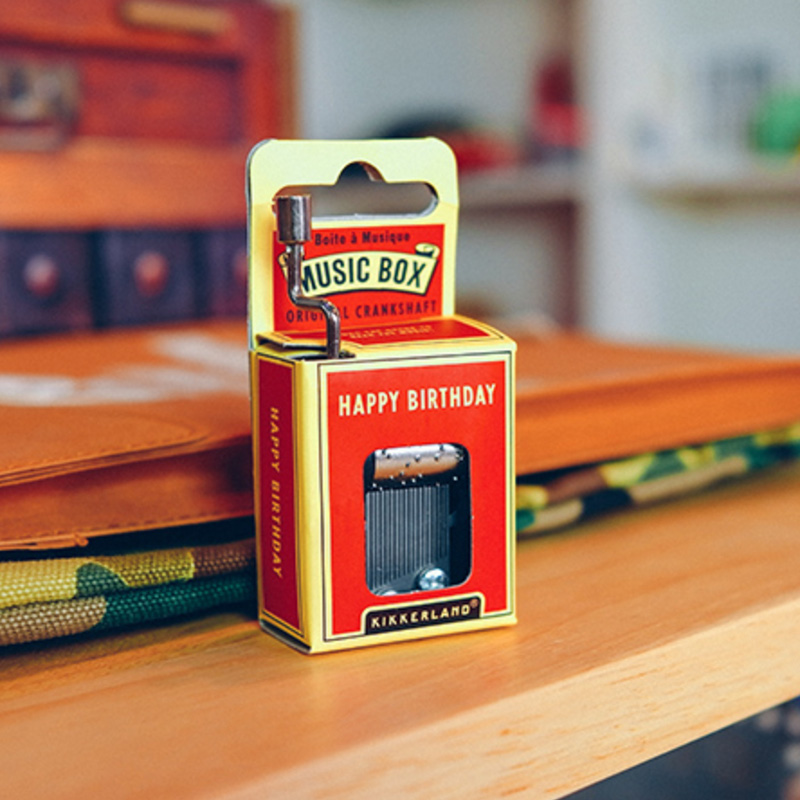 American Kikkerland Retro Music Box Classic Song Creative Birthday Gift Clockwork Toys Beatty-Taobao