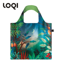 German LOQI eco bag Danish design studio plant bird colorful illustration light shoulder bag shopping bag