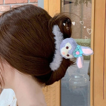 Star Della Fur Grab Clip Plush Hair Clip Rear Brain Spoon Hairspoon Hairpin Large Shark Clip Disc Hair Grab Clip Womens Belle Belle