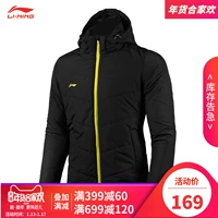 Li Ning cotton quần áo thể thao nam áo bông dài cho nữ mùa đông ấm áp áo khoác cotton mùa đông áo khoác đào tạo bóng đá quần áo áo khoác nam lông vũ