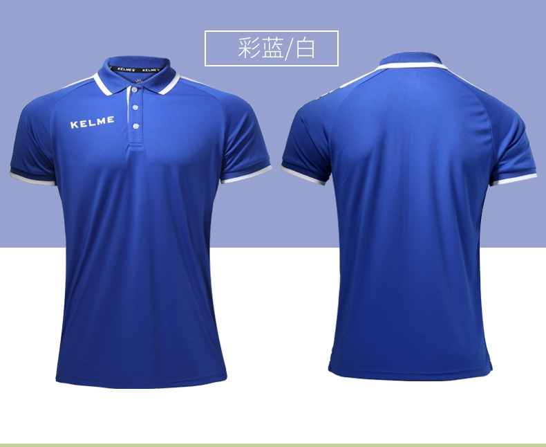 KELME Calme ngắn tay T-Shirt thể thao POLO áo sơ mi giản dị kinh doanh T-Shirt ve áo yếm có thể được tùy chỉnh