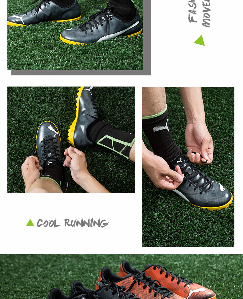 Giày bóng đá trẻ em PUMA PUMA học sinh gãy móng tay TF nam và nữ cỏ thanh niên trưởng thành giày thể thao nam timan