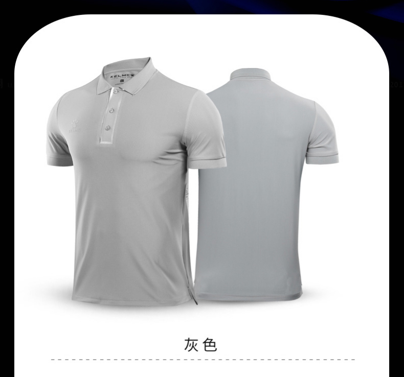 Calme áo thun ngắn tay nam thể thao polo ve áo Paul đội áo kelme áo thể thao ngắn tay áo polo tay dài