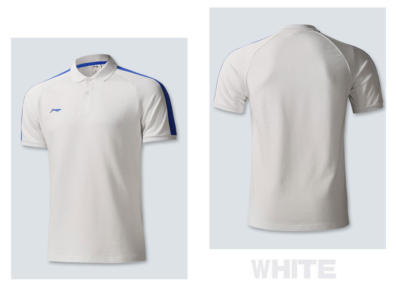 2018 mới Li Ning thể thao POLO áo sơ mi nam nữ mùa hè thoáng khí ngắn tay t-shirt ve áo ao polo nam