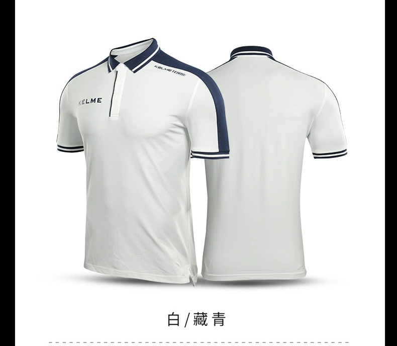 KELME Kalmy Sports POLO Áo sơ mi nam ngắn tay ve áo Dịch vụ trọng tài mùa hè Áo phông thể thao giản dị polo nữ