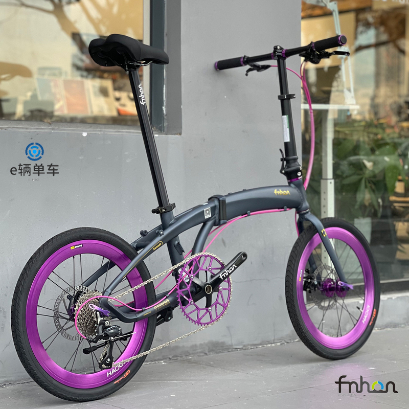 Fnhon Popular Folding Bike New Model Dolphin Frame Ldg2018 Disc Brake Shimano Gear Oil Brake Performance