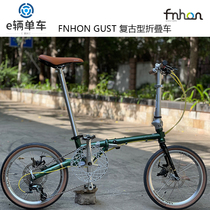 FNHON GUST16 inch 349 retro fgd1618 chrome molybdenum steel folding bicycle fgc1611 portable bicycle