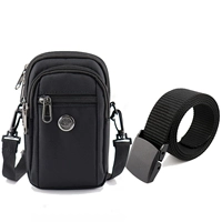 Черный мобильный телефон, картхолдер, бретели, ремень, 6.5 дюймов