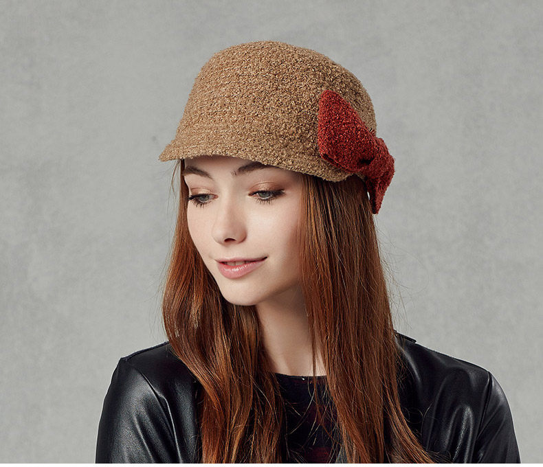 Демисезонная шапка, модный элегантный берет, кепка 