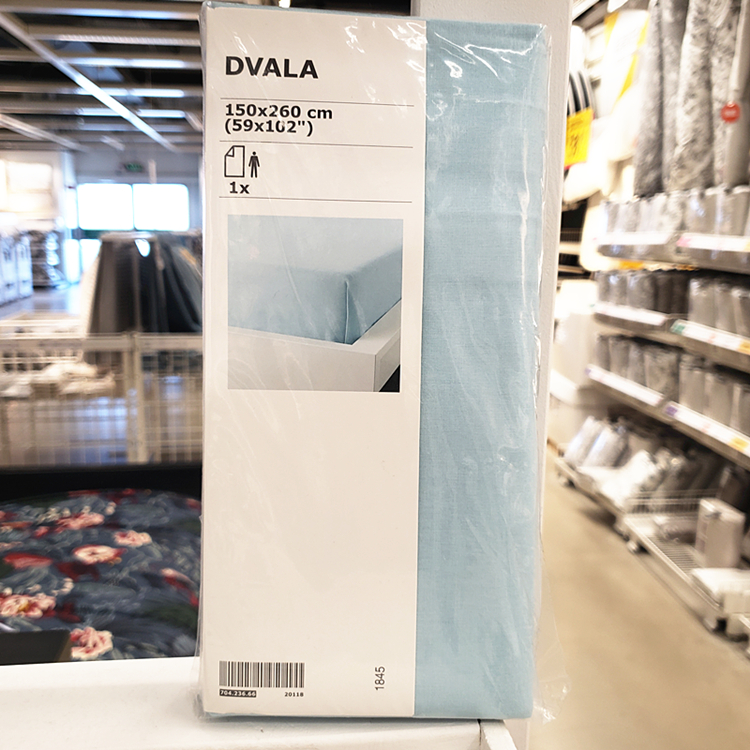 Ấm IKEA IKEA Defu giường đơn giản cotton trải giường đơn đôi màu rắn bông chống trượt thoáng khí - Khăn trải giường ra giường màu xám