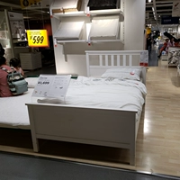 Ấm áp và mời nhà IKEA khung giường Hemnes khung giường giường gỗ rắn Continental Trẻ em trải giường bằng gỗ người vận chuyển - Giường giường hàn quốc