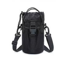 Multifunctional portable kettle thermos cup cover tactical kettle bag outdoor sports large capacity diagonal portable utility bag