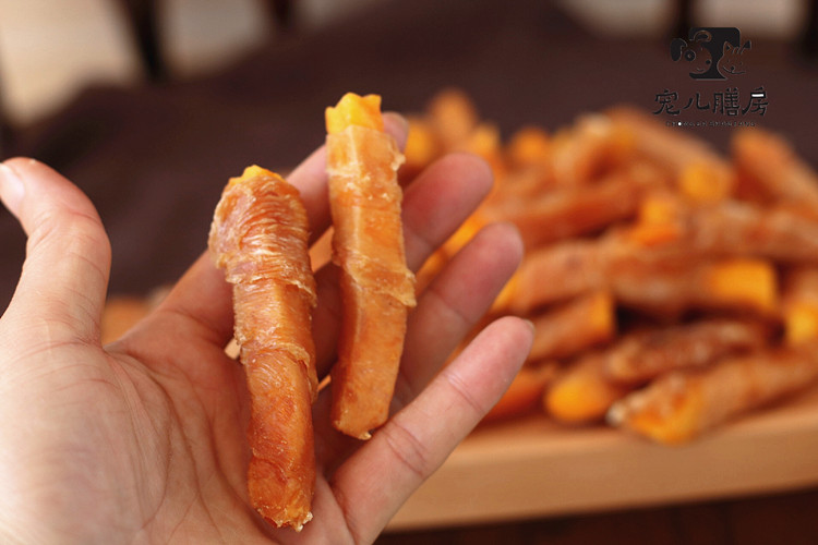 Hướng dẫn tự làm gà khoai lang dải khô chó ăn nhẹ thú cưng thực phẩm mol đào tạo phần thưởng thiết bị gia đình - Đồ ăn vặt cho chó thuc an cho cho