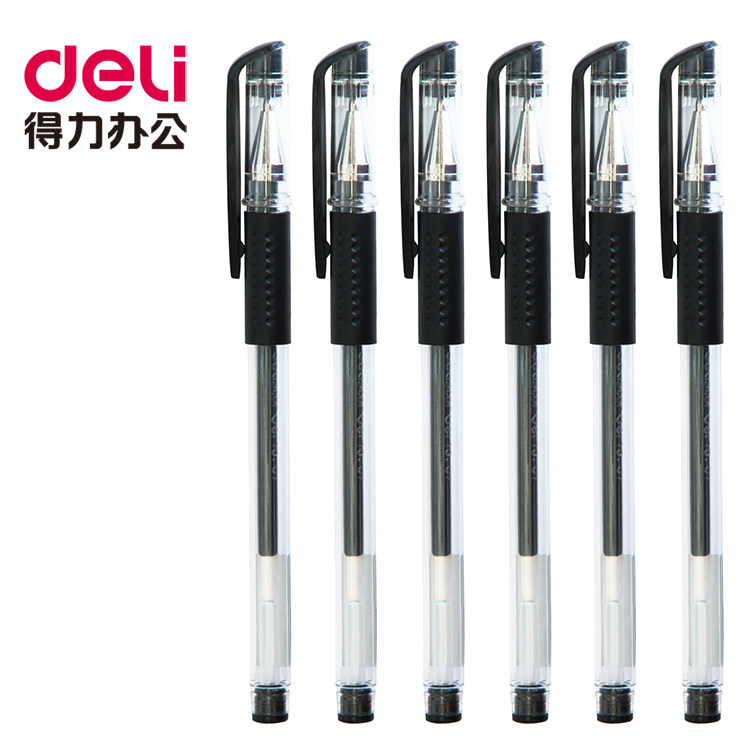 Able 6600es0 5mm black red blue refill neutral sign pen student office pen carbon water