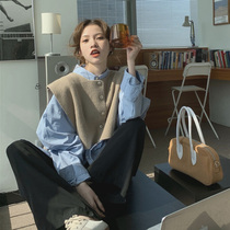 Spring Clothing 2022 New Light Lavish College Wind Network Red Pops in Salt Fried Street Shirts Machia Careers Two Suits