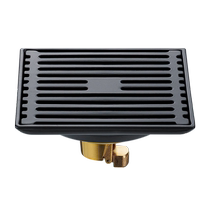 Pindaojia floor drain deodorant bathroom stainless steel bathroom gun gray strip shower washing machine copper core sewer pipe 47