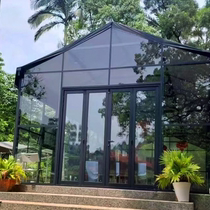 Sun room custom-made aluminum alloy glass painting room art exhibition hall terrace sun room courtyard tempered glass room restaurant