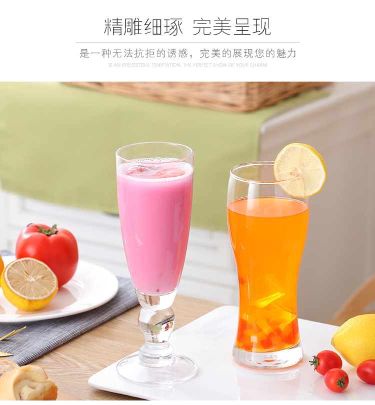 Cốc thủy tinh cốc nước uống lạnh tráng miệng cốc trà sữa cốc đá cốc nước cốc cốc trà cốc cốc sữa cốc cốc kem cốc uống - Tách bình đựng nước