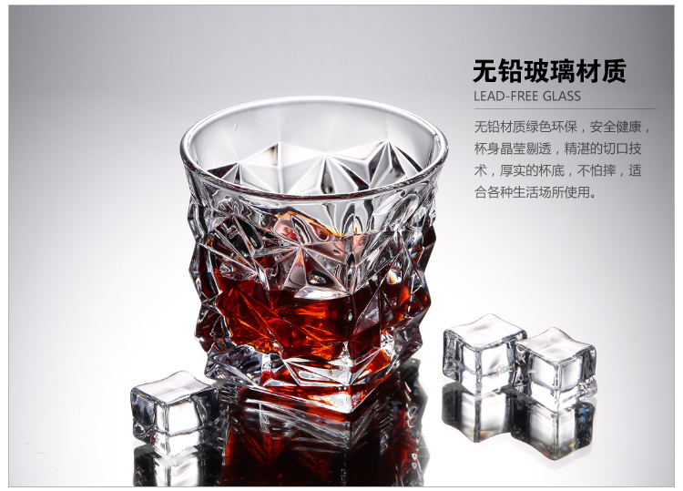 Cao cấp ly pha lê rượu whisky thủy tinh thủy tinh bia thủy tinh rượu thủy tinh rượu thủy tinh sáng tạo bình đựng rượu vang