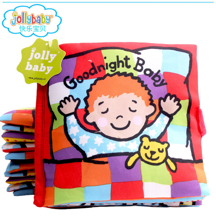 jollybaby baby three-dimensional cloth book early education 6-12 months can bite baby book 0-3 years old tear not rotten paper
