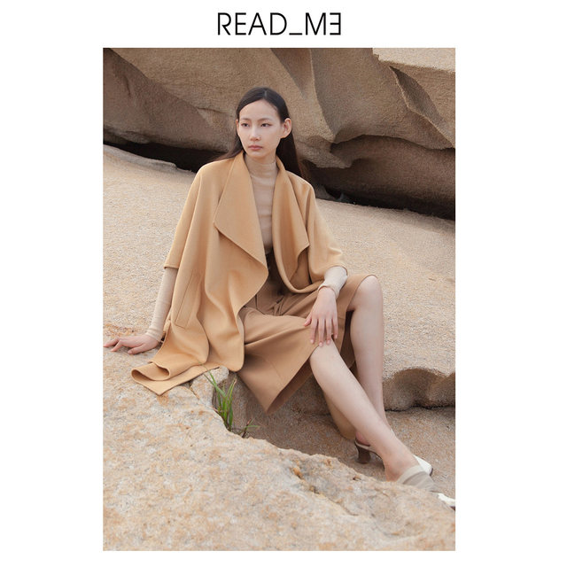 Readme ດຽວກັນໃນສູນອ່ານຂ້າພະເຈົ້າ cloak ແມ່ຍິງ woolen woolen loose coat 60935423