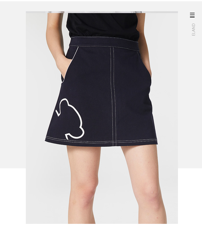 Váy khỉ denim nữ 2019 mới hè cao eo thon một chữ là váy công cụ mỏng in váy thể thao nữ - Trang phục thể thao quần áo thể thao nữ