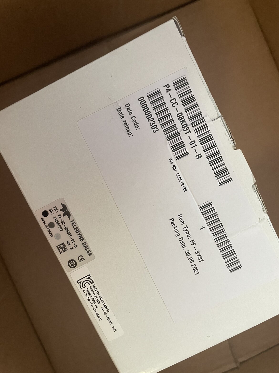 Промышленные Камеры/Видеокамеры dalsa工业相机p4-cc-08k03t-00-r原装全新现货