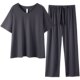 Modal pajamas ສໍາລັບແມ່ຍິງ summer-sleeved trousers 2022 ໃຫມ່ mom thin ice silk ເຄື່ອງນຸ່ງຫົ່ມເຮືອນຂະຫນາດໃຫຍ່ຂະຫນາດປົກກະຕິ