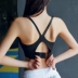 Mô hình khóa điều chỉnh đồ lót thể thao nữ chống sốc chạy tập hợp khuôn mẫu làm đẹp trở lại sốc hấp thụ áo ngực thể dục - Đồ lót thể thao áo khoác gym Đồ lót thể thao